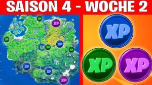 ALLE EP MÜNZEN WOCHE 2 ☆ FORTNITE KAPITEL 2 SEASON 4 ☆ FORTNITE DEUTSCH