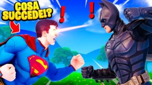 COSA SUCCEDE SE BATMAN INCONTRA SUPERMAN?! Fortnite ITA