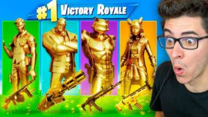 DESAFIO SÓ VALE ARMA DOS CHEFÕES DOURADOS NO FORTNITE!