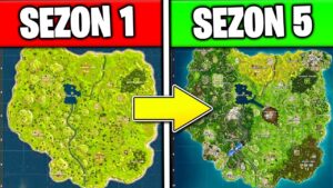 JAK BĘDZIE WYGLĄDAĆ MAPA na SEZON 5 w FORTNITE! * EWOLUCJA MAPY  *- SEZON 1 VS SEZON 5! CIEKAWOSTKI!