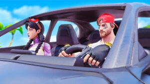 JULIE apprend à CONDUIRE sur FORTNITE