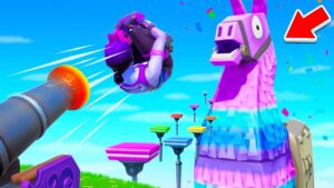 J'ai OSÉ PÉNÈTRER un LAMA GÉANT sur FORTNITE