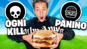 MANGIO UN PANINO GIGANTE per OGNI KILL del PRO PLAYER su FORTNITE!