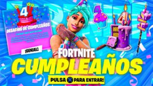 ¡AHORA! Esperando NUEVAS **RECOMPENSAS GRATIS** 4 CUMPLEAÑOS de FORTNITE! DIRECTO - CAOZ
