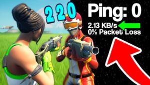 Destroying kids on Fortnite with 0 PING...