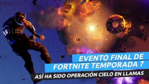 Evento final de Fortnite temporada 7, Operación Cielo en Llamas (completo)