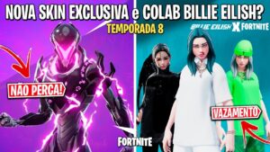 FORTNITE - TEMA DA TEMPORADA 8, SKIN BILLY EILISH e NARUTO 100% CONFIRMADO
