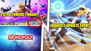Fortnite's Biggest Update: TILTED TOWERS, Naruto, Monopoly LTM!