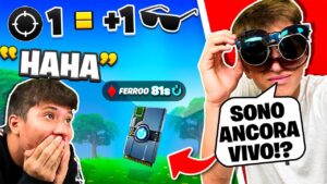 INDOSSO OCCHIALI DA SOLE PER OGNI KILL SU FORTNITE CON KALPYS!! Challenge estrema