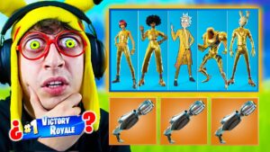 RANDOM **GOLDEN BOSS** SKIN CHALLENGE en Fortnite Battle Royale! (Reto skin de jefe oro aleatoria 7)