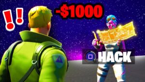 Trolling a $1,000 Fortnite Coach as a FAKE Default...