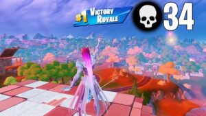 34 Elimination Solo vs Squads Win Gameplay Full Game Season 8 (Fortnite PC Controller)