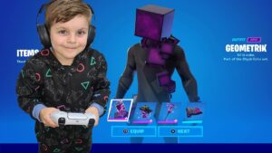 85,000 V-Bucks Spending Spree TRUMAnn And His 8 Year Old Kid Buying NEW GEOMETRIK Reactive Bundle!