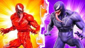 CARNAGE VS. VENOM! (Fortnite Challenge)