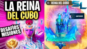 Como COMPLETAR TODOS los DESAFIOS MISIONES DE LA REINA DEL CUBO FORTNITE TEMPORADA 8