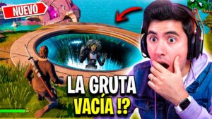 DESCUBRO LA GRUTA VACÍA de AGUA en FORTNITE ?? / Nueva Actualización – JorgeIsaac115