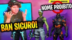 ENTRA per il PROVINO con IL "NOME PROIBITO" su FORTNITE! 100% BANNABILE!