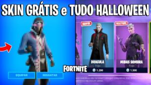 FORTNITE - SKIN GRÁTIS, MIDAS SOMBRA, DRÁCULA e SKINS HALLOWEEN?