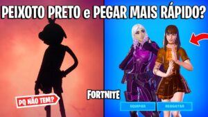 FORTNITE - SKIN PEIXOTO PRETO e PEGAR SUPERNÍVEIS MAIS RÁPIDO?