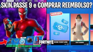 FORTNITE - SPIDER MAN PASSE DE BATALHA e COMPRAR REEMBOLSO LOJA?
