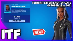 Fortnite Item Shop *NEW* FRANKENSTEIN'S BRIDE + MORE [October 29th, 2021] (Fortnite Battle Royale)