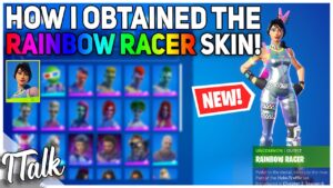 How I OBTAINED the EXCLUSIVE Rainbow Racer Skin! (Fortnite Battle Royale)