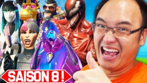J'AI ENFIN TOUT DÉBLOQUÉ LE PASSE DE COMBAT DE LA SAISON 8 SUR FORTNITE !