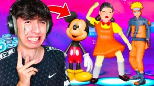 Je débloque les PIRES SKINS FORTNITE.. (Naruto, Squid Game, Spiderman)