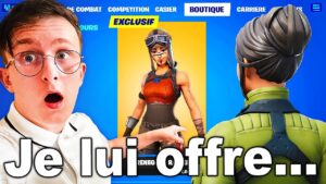 J'offre des SKINS rares a un enfant PAUVRE sur Fortnite, il tente de m'arnaquer.. 🤯 (Troll)
