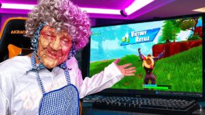 MI FINGO una NONNA e TROLLO un BAMBINO di 7 ANNI😂 su FORTNITE!