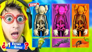 RANDOM **DIBUJO ANIMADO** SKIN CHALLENGE en Fortnite Battle Royale!! (Reto Dúo Hermanos Pez)