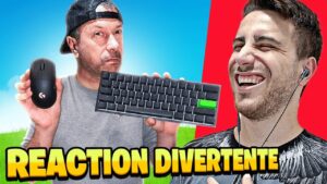 REACTION al Primo video con PAPA' che Gioca con Mouse e tastiera! Fortnite ITA!