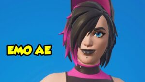 SKIN EMO !!! (hmm uau que franja linda etc) - FORTNITE