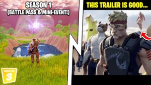 Chapter 3 Event Trailer, Season 1 Battle Pass, Fortnite Finale News!