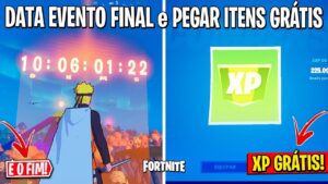 FORTNITE - DIA e HORA DO EVENTO FINAL, ENVELOPAMENTO e XP GRÁTIS e FIM DO CAPÍTULO 2!