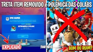 FORTNITE - GLIDER REMOVIDO, TRAVIS SCOTT CANCELADO e FIM DAS COLABS?