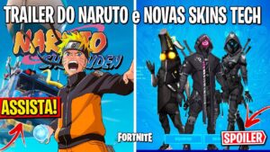 FORTNITE - PACOTE SKINS NARUTO, SKINS TEMPORADA 9 e UPDATE 18.40