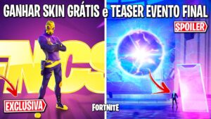 FORTNITE - PEGAR SKIN GRÁTIS, EVENTO AO VIVO e TEASER NOVA TEMPORADA