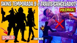 FORTNITE - POLÊMICA TRAVIS SCOTT, SPOILERS TEMPORADA 9 e NOVAS SKINS