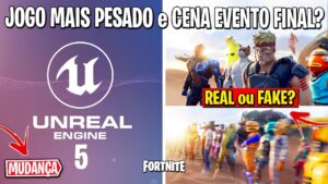 FORTNITE - UNREAL ENGINE 5, EASTER EGGS CAPÍTULO 3 e CENAS DO EVENTO FINAL?