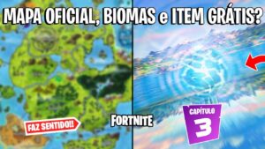 FORTNITE - VAZOU MAPA CAPÍTULO 3, TORRES TORTAS e ITEM GRÁTIS?