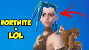 FORTNITE x LEAGUE OF LEGENDS !!! (JINX  lindona uau)