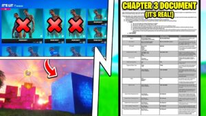 Fortnite "Chapter 3 Release" Document, Travis Scott Removed, Update Today!
