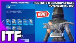 Fortnite Item Shop *NEW* MONOPOLY BACK BLINGS! [November 5th, 2021] (Fortnite Battle Royale)