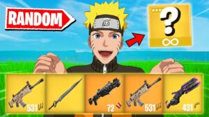 Fortnite but my inventory RANDOMIZES every minute