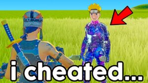 I Cheated To Unlock Galaxy Naruto In Fortnite...