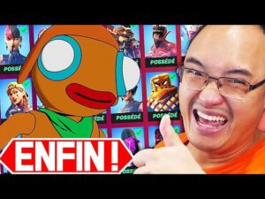 JE DÉBLOQUE ENFIN TOUS LES SKINS DE POISCAILLE CARTOON SUR FORTNITE !