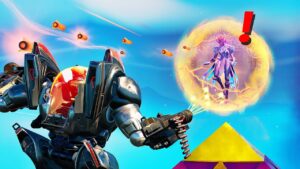 Je DÉTRUIS la BOSS REINE des CUBES avec le NOUVEAU ROBOT BRUTE de FORTNITE ! Expérience Saison 8