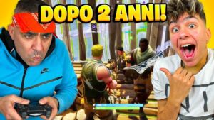 MIO PAPA GIOCA A FORTNITE DOPO 2 ANNI E... 😱