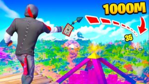 *NEW* MAX Range Kunai Throw in Fortnite! (Naruto update)